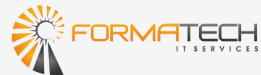 FormaTech IT Services logo with sun graphic.